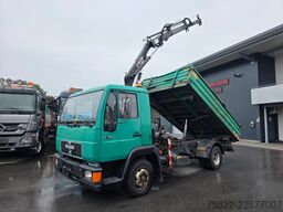 MAN 8.174 / E3 / Kipper Kran Greifer / 2X AHK