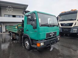 MAN 8.174 / E3 / Kipper Kran Greifer / 2X AHK