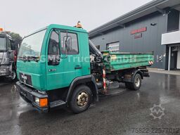 MAN 8.174 / E3 / Kipper Kran Greifer / 2X AHK