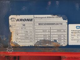 KRONE SD * PLATEAU * BPW * STAHLMATTEN