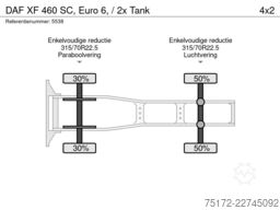 DAF XF 460 SC, Euro 6, / 2x Tank