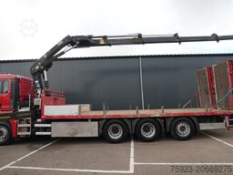 MAN TGA 35.400 8X4 MACHINE/CAR TRANSPORT WITH HIAB ...