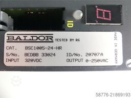 Baldor BSC1005-24-HR Servoantrieb INPUT 320VDC ID/No: 20707A SN: BEDBB 33024