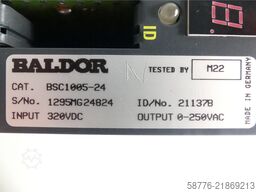 Baldor BSC1005-24-HR Servoantrieb INPUT 320VDC ID/No: 21137B SN: 1295MG24824