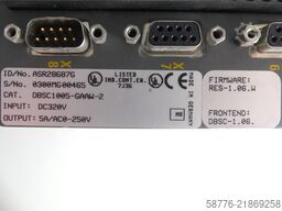 Baldor DBSC1005-GAAW-2 Servoantrieb INPUT ID/No: ASR28687G SN: 0300MG00465
