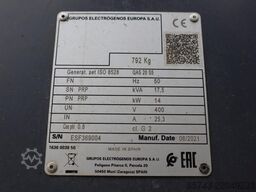 Atlas Copco QAS 20 S5 Valid Inspection, 17 kVA, Also Available