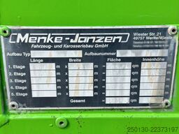 MENKE-JANZEN 2.Stock Viehanhänger, Hubdach, Liftachse