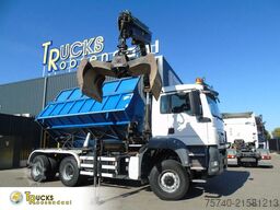 MAN TGX + 6x6 + HIAB 166 E3 HIPRO + 3SIDE TIPPER
