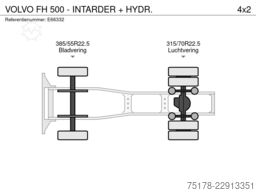 VOLVO FH 500 - INTARDER + HYDR.