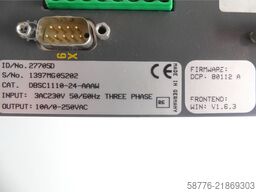 Baldor DBSC1110-24-AAAW Servoantrieb INPUT ID/No: 27705D SN: 1397MG05202