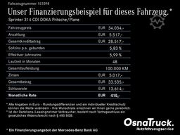 MERCEDES-BENZ Sprinter 314 CDI DOKA Pritsche/Plane Klima,Tempo