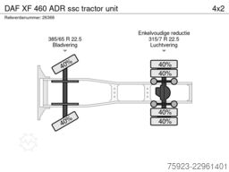 DAF XF 460 ADR ssc tractor unit