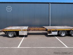 DRACO 3 axle Flatbed trailer with twistlocks extendable