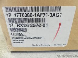 Siemens 1FT6086-1AF71-3AG1 Servomotor SN: 1TRX26227201 - -