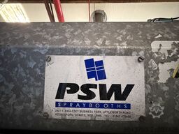 PSW Industrial Spray Booths Paint Line with Conveyor, Extraction & W