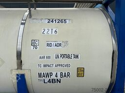 Welfit Oddy 20FT ISO, 23.950L / 1-COMP.  / IMO 1 / valid 2...