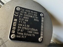AUMA SAR 07.5-F10 + ADOR 63-4/80 AUMA SAR 07.5-F10 + ADOR 63-4/80
