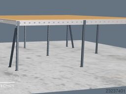 10x10m Lagerbühne , Belastung : 500kg/qm Unterkante: 3m ,ca. 100qm , Systembühne