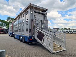 Volvo FH 13.460 - Menke Livestock + trailer - 3 stock...