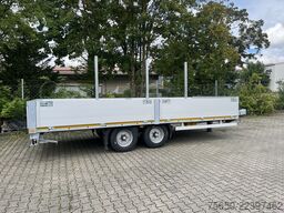 Möslein THT 11- G 6,2  Tandem Pritsche- Tieflader mit Rungentaschen