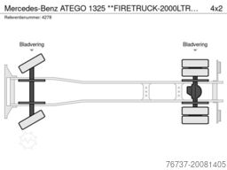 Mercedes-Benz ATEGO 1325 **FIRETRUCK-2000LTR TANK