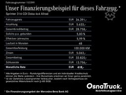 MERCEDES-BENZ Sprinter 316 CDI Doka 4x4 Allrad Klima, 6-Sitze