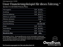 MERCEDES-BENZ Sprinter 314 CDI DOKA Pritsche/Plane Klima,Tempo