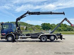 SCANIA P 360 * ABROLLKIPPER * HIAB 111 BS -2 HIDUO/FUNK