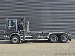 Scania R114.340 6x2 / HIAB CRANE + 25T HOOKLIFT