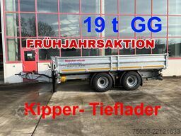 Möslein TTD 19 B  19 t Tandemkipper- Tieflader, Breitbereifung