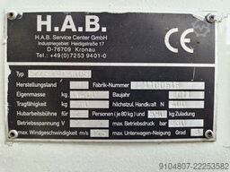 H.A.B. S225 D4WDS. 4x4. Year 2011, 22.5m Height