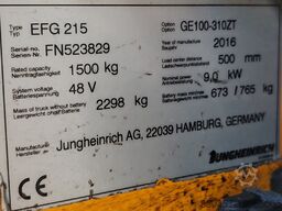 Jungheinrich EFG 215 / 7380mh/ 2016y