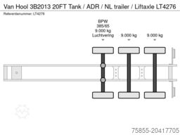 Van Hool 3B2013 20FT Tank / ADR / NL trailer / Liftaxle