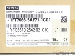 Siemens 1FT7066-5AF71-1CG1 Synchronmotor SN:YFE6610254202010 - ! -