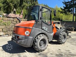 Mecalac Ax 850 with forks and loader-bucket