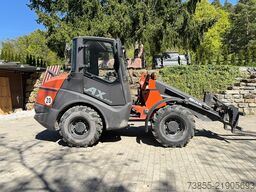 Mecalac Ax 850 with forks and loader-bucket
