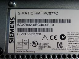 Siemens 6AV7872-0BC20-0AA0 Simatik Panel PC 677B SN: 001B1B82F183  gebraucht - TOP Zustand
