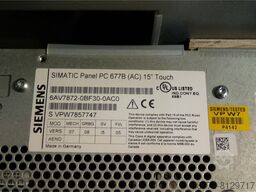 Siemens 6AV7872-0BF30-0AC0 Simatik Panel PC 677B SN: VPW7857747 gebraucht - Top Zustand -