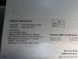 Siemens 6AV7892-0BD30-0AB0 Simatik HMI IPC 677C SN: VPC9852976  gebraucht - TOP Zustand