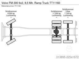 Volvo FM-300 6x2, 8,5 Mtr. Ramp Truck
