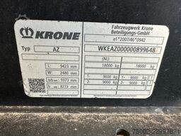Krone N/A AZ18E / 2-axle drawbar trailer / BDF / NL-t...