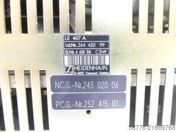 Heidenhain LE 407 A Steuerung ID: 264430-99 / 264 430 99 SN: 4658316C