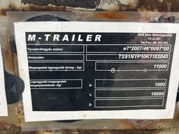  M-TRAILER MT-03K1, 1-ACHS LAFETTE, BPW-ACHSEN MIT TROMMELBREMSEN