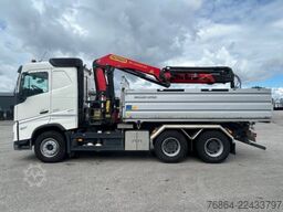 VOLVO FH 500 3-SEITEN KIPPER MEILLER MIT PALFINGER PK22002EH, RETARDER