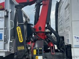 VOLVO FH 500 3-SEITEN KIPPER MEILLER MIT PALFINGER PK22002EH, RETARDER