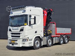 Scania R590 V8 8x2 / HMF 9520 CRANE - JIB - WINCH / TR...