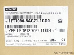 Siemens 1FT7084-5AC71-1CG0 Synchronmotor SN:YFE0E0613706211004 - ! -