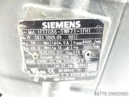 Siemens 1FT7086-5WF71-1FH1 Synchronmotor SN: YFC831500909001 ohne Encoder