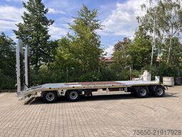 Möslein T4 VB H1 gerade  neuer 4 Achs Tieflader gerade hydraulischen Rampen
