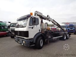 Mercedes-Benz SK 2433 + Semi-Auto + PTO + Serie 14 Crane + 3 ...
